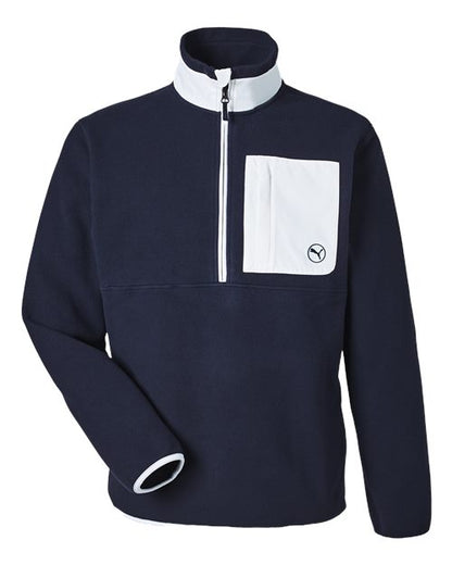 Puma Golf. Men's Fleece Quarter-Zip Pullover. 628407