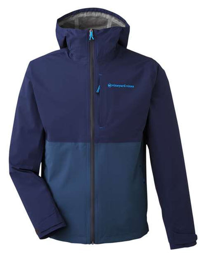 vineyard vines. Men's On-The-Go Packable Rain Shell. O001647