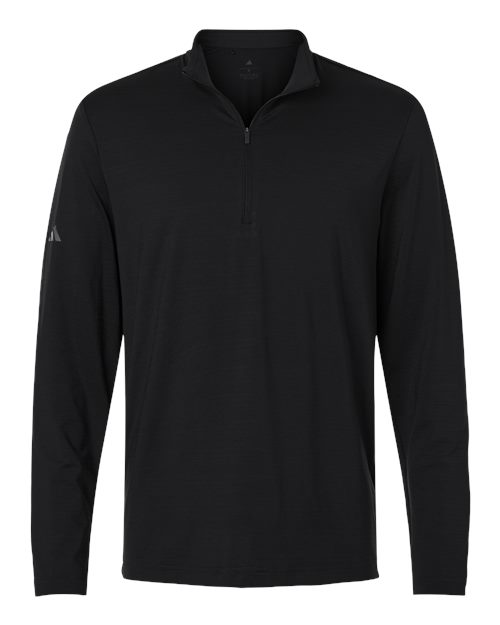 Adidas. Men's Textured Stripe Quarter-Zip Pullover. A708