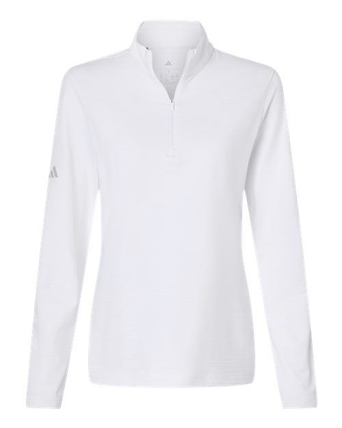 Adidas. Women's Textured Stripe Quarter-Zip Pullover. A709