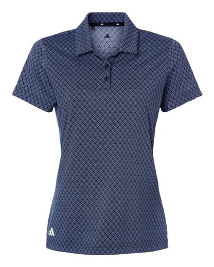 Adidas. Women's 4-Way Stretch Printed Polo. A717