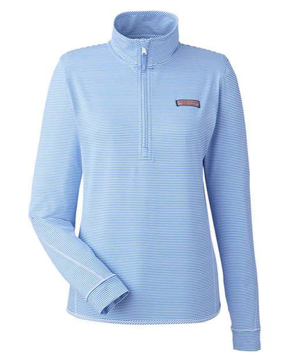 vineyard vines. Women's Microstripe Sankaty Half-Zip Pullover. K002521