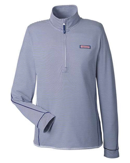 vineyard vines. Women's Microstripe Sankaty Half-Zip Pullover. K002521