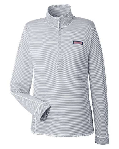 vineyard vines. Women's Microstripe Sankaty Half-Zip Pullover. K002521