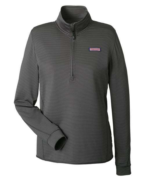 vineyard vines. Women's Microstripe Sankaty Half-Zip Pullover. K002521