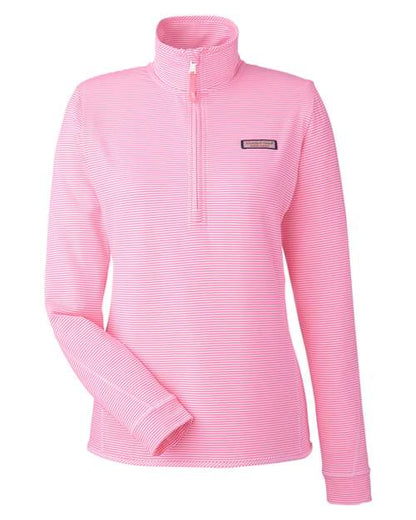 vineyard vines. Women's Microstripe Sankaty Half-Zip Pullover. K002521
