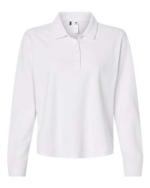 Adidas. Women's Beyond Long Sleeve Loose Polo. A1008