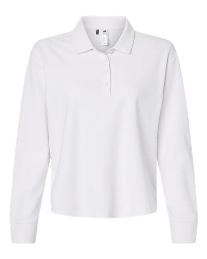 Adidas. Women's Beyond Long Sleeve Loose Polo. A1008