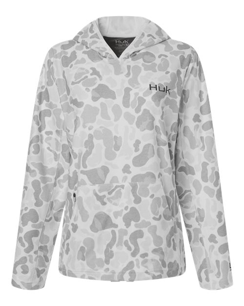 HUK. Women's Coldfront+ KC Print Hooded Sweatshirt. H6130037