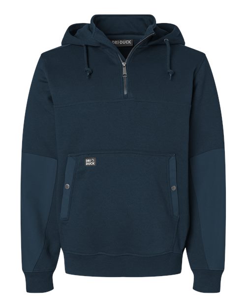 DRI DUCK. Men's Mission Quarter-Zip Hooded Pullover. 7349