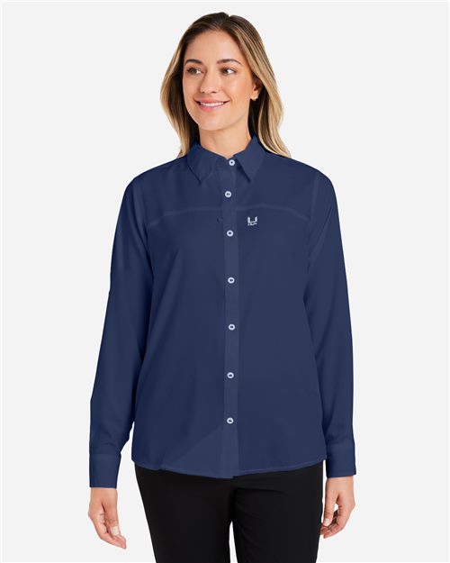 HUK. Women's Tide Point Long Sleeve Shirt. H615006