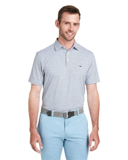vineyard vines. Men's Heathered Winstead Sankaty Polo. G011145