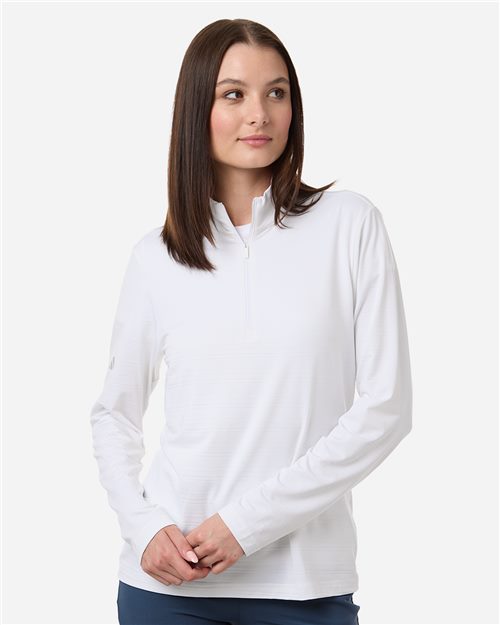 Adidas. Women's Textured Stripe Quarter-Zip Pullover. A709