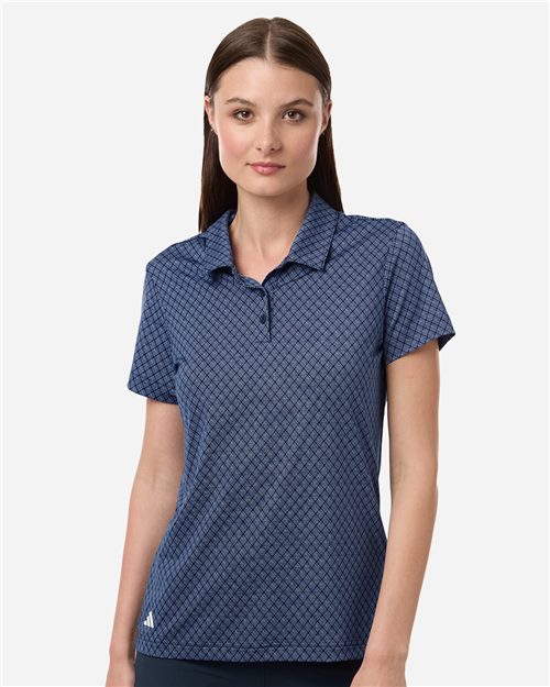 Adidas. Women's 4-Way Stretch Printed Polo. A717