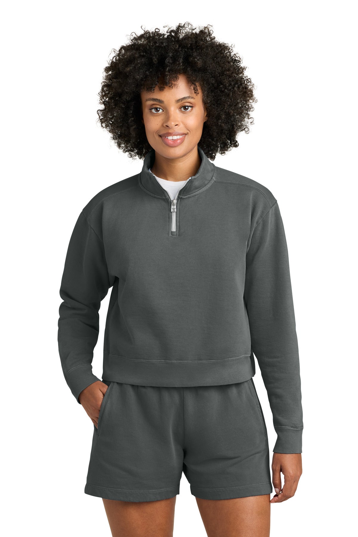 Comfort Colors Women's Mid-Length 1/4-Zip Sweatshirt 1580L