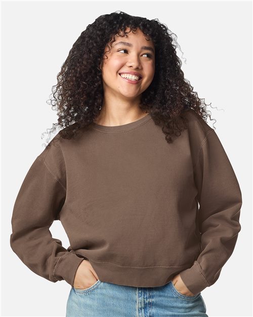 Comfort Colors. Women's Garment-Dyed Mid-Length Crewneck Sweatshirt. 1566L