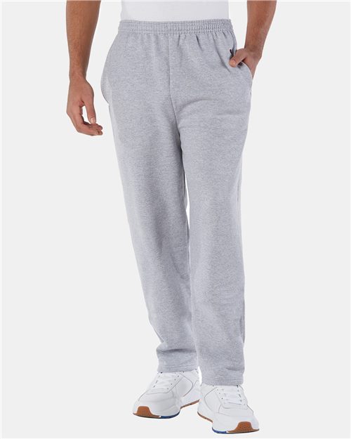 Champion. Powerblend® Open-Bottom Sweatpants with Pockets. P800