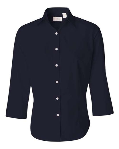 Van Heusen. Women's Three-Quarter Sleeve Baby Twill Shirt. 13V0527