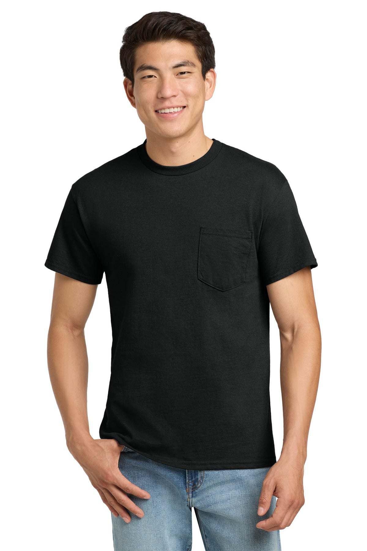 Gildan - Ultra Cotton 100% US Cotton T-Shirt with Pocket.  2300