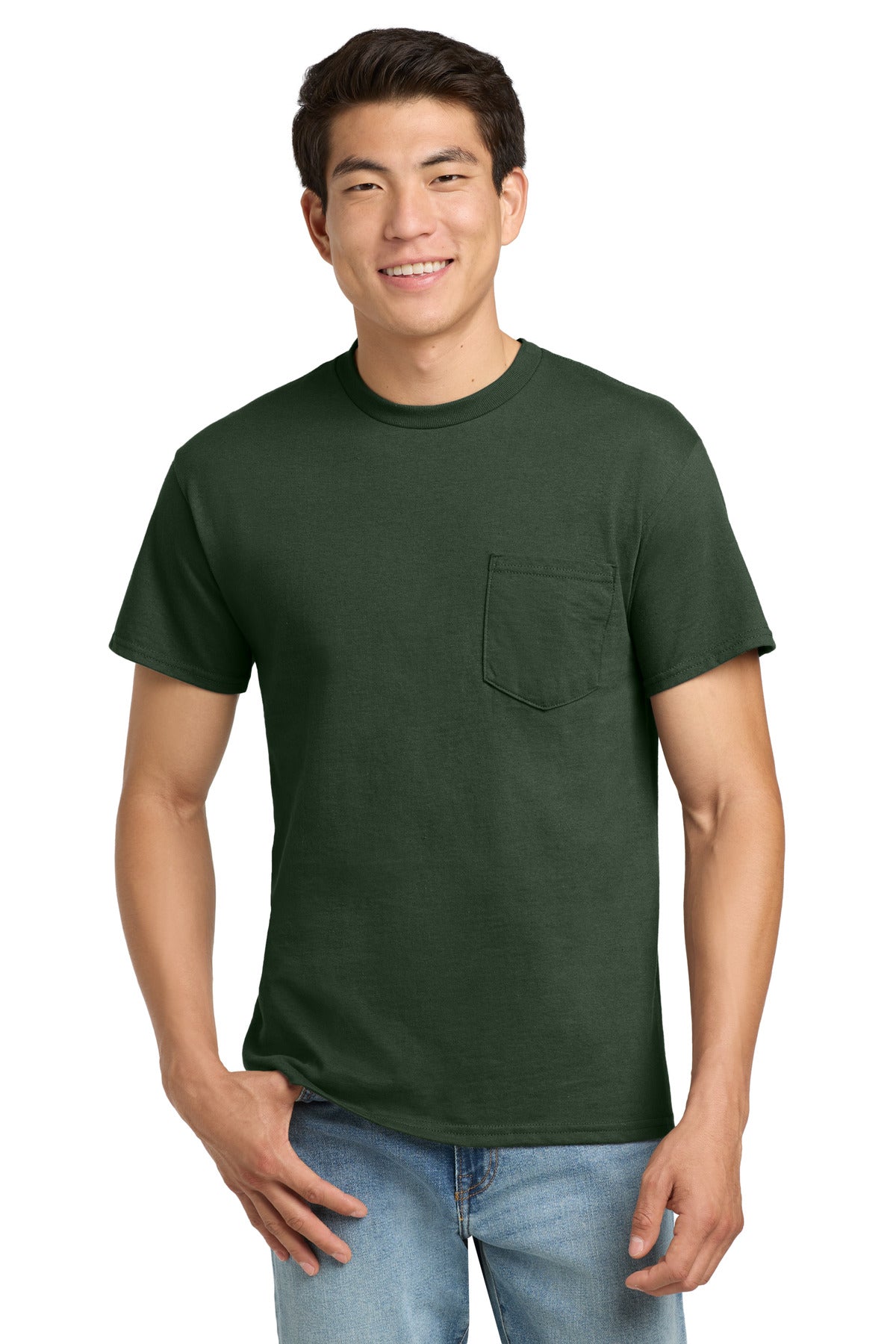 Gildan - Ultra Cotton 100% US Cotton T-Shirt with Pocket.  2300