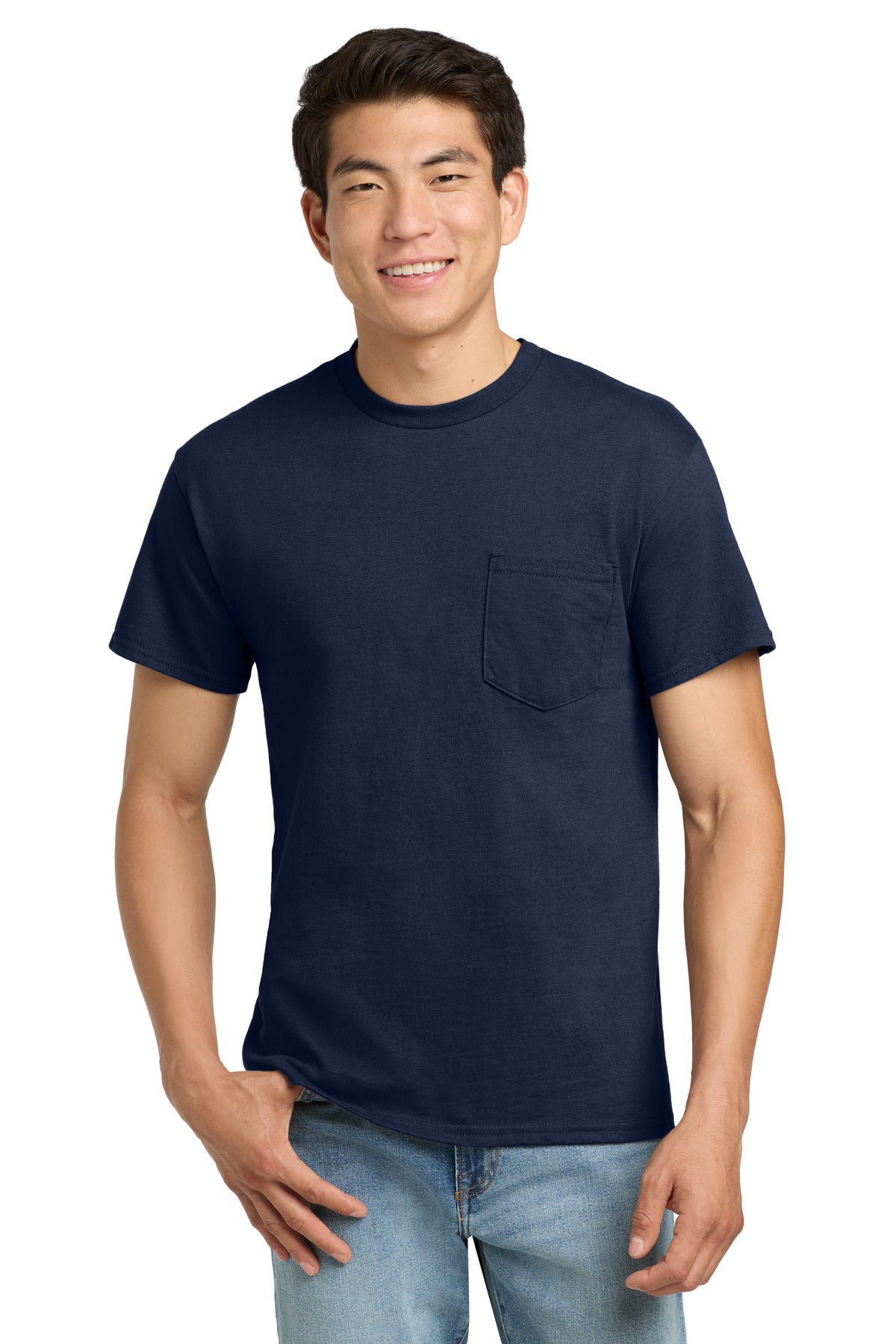 Gildan - Ultra Cotton 100% US Cotton T-Shirt with Pocket.  2300