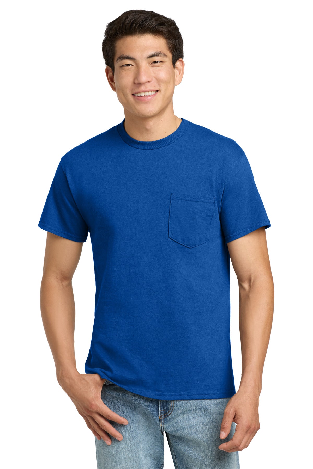 Gildan - Ultra Cotton 100% US Cotton T-Shirt with Pocket.  2300