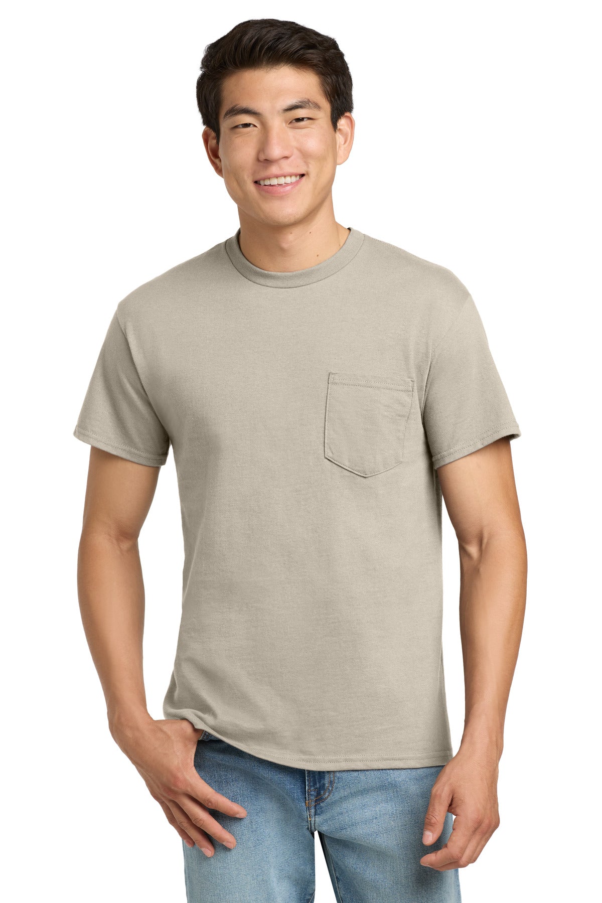 Gildan - Ultra Cotton 100% US Cotton T-Shirt with Pocket.  2300