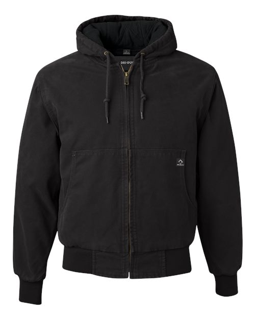 DRI DUCK. Men's Tall Cheyenne Boulder Cloth™ Hooded Jacket with Tricot Quilt Lining. 5020T