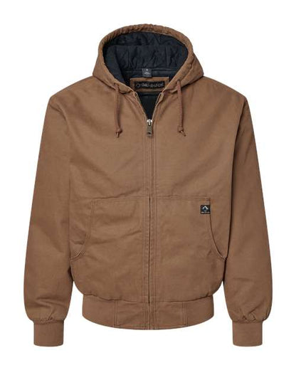 DRI DUCK. Men's Tall Cheyenne Boulder Cloth™ Hooded Jacket with Tricot Quilt Lining. 5020T