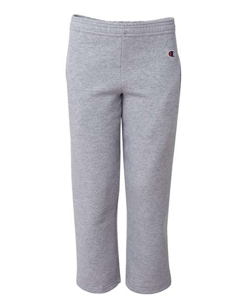 Champion. Youth Powerblend® Open-Bottom Sweatpants with Pockets. P890