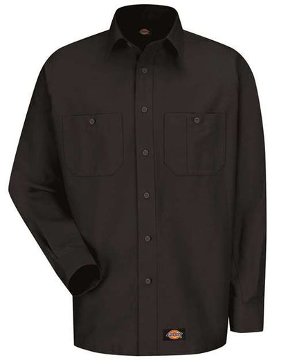 Dickies. Long Sleeve Work Shirt - Tall Sizes. WS10T