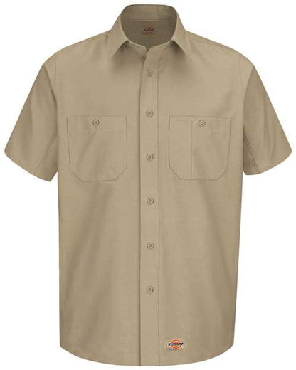 Dickies. Short Sleeve Work Shirt - Tall Sizes. WS20T
