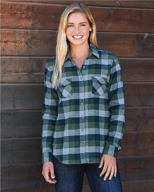 Weatherproof. Women's Vintage Brushed Flannel Long Sleeve Shirt. W164761