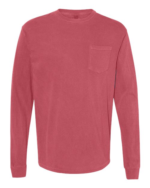 Comfort Colors. Unisex Garment-Dyed Heavyweight Long Sleeve Pocket T-Shirt. 4410