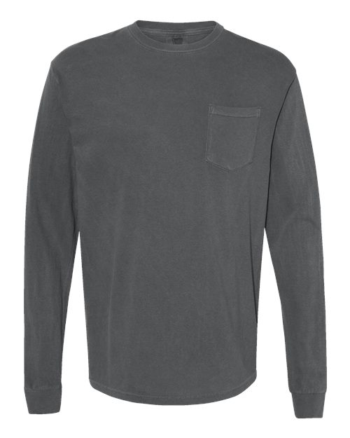 Comfort Colors. Unisex Garment-Dyed Heavyweight Long Sleeve Pocket T-Shirt. 4410