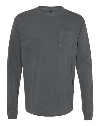 Comfort Colors. Unisex Garment-Dyed Heavyweight Long Sleeve Pocket T-Shirt. 4410