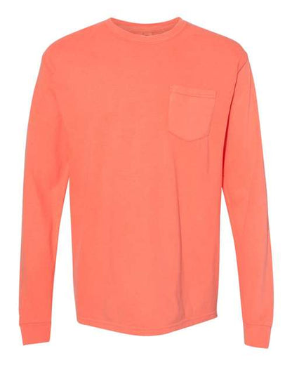 Comfort Colors. Unisex Garment-Dyed Heavyweight Long Sleeve Pocket T-Shirt. 4410