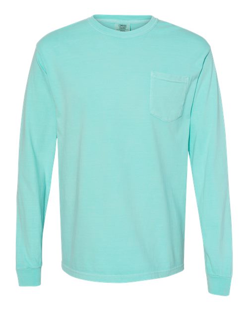 Comfort Colors. Unisex Garment-Dyed Heavyweight Long Sleeve Pocket T-Shirt. 4410