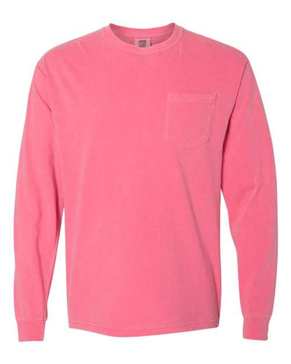 Comfort Colors. Unisex Garment-Dyed Heavyweight Long Sleeve Pocket T-Shirt. 4410