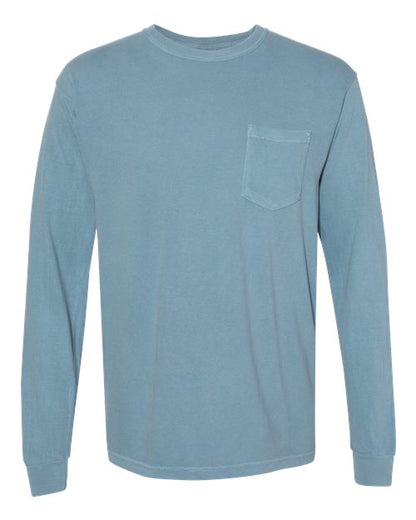 Comfort Colors. Unisex Garment-Dyed Heavyweight Long Sleeve Pocket T-Shirt. 4410