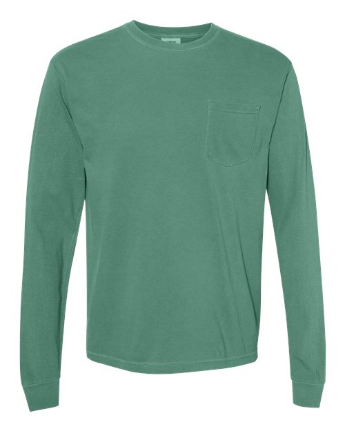 Comfort Colors. Unisex Garment-Dyed Heavyweight Long Sleeve Pocket T-Shirt. 4410