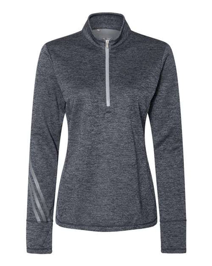 Adidas. Women's Brushed Terry Heathered Quarter-Zip Pullover. A285