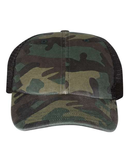 Richardson. Garment Washed Printed Trucker Cap. 111P