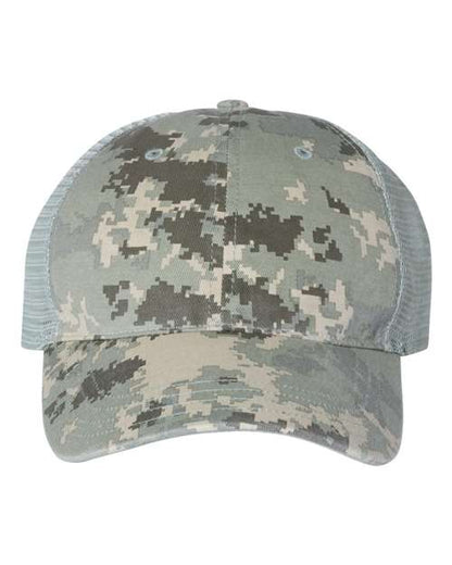Richardson. Garment Washed Printed Trucker Cap. 111P