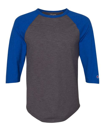 Champion. Premium Fashion Raglan Three-Quarter Sleeve Baseball T-Shirt. CP75