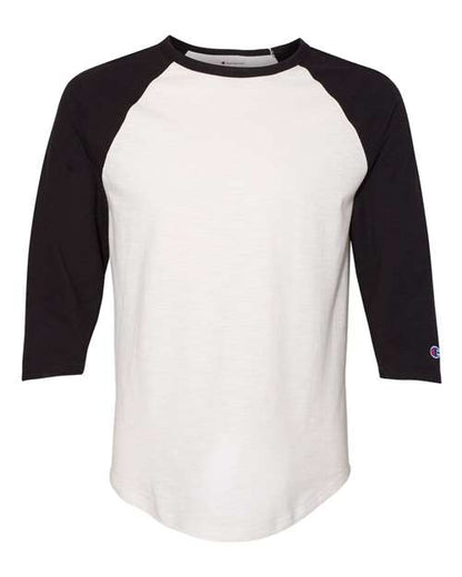 Champion. Premium Fashion Raglan Three-Quarter Sleeve Baseball T-Shirt. CP75