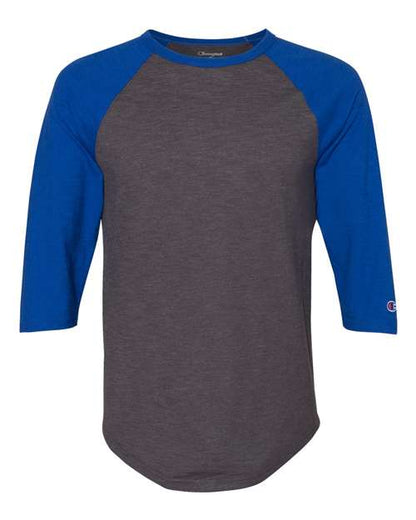 Champion. Premium Fashion Raglan Three-Quarter Sleeve Baseball T-Shirt. CP75