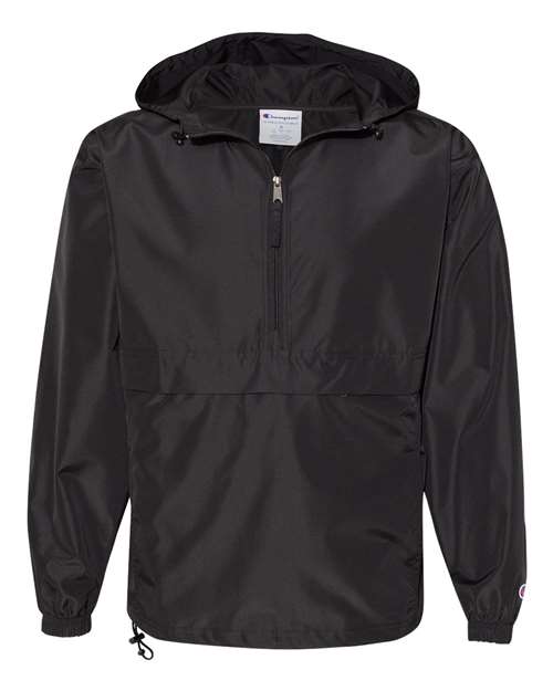 Champion. Hooded Packable Quarter-Zip Jacket. CO200
