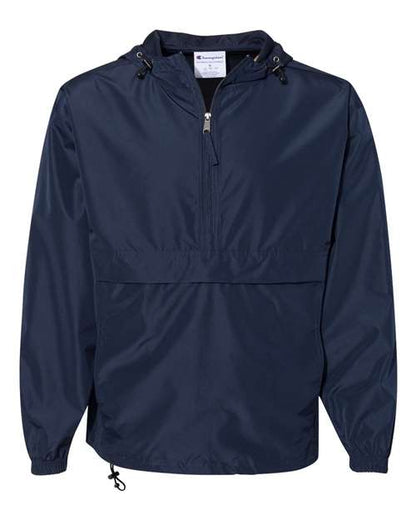 Champion. Hooded Packable Quarter-Zip Jacket. CO200