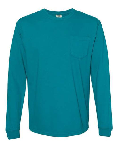 Comfort Colors. Unisex Garment-Dyed Heavyweight Long Sleeve Pocket T-Shirt. 4410